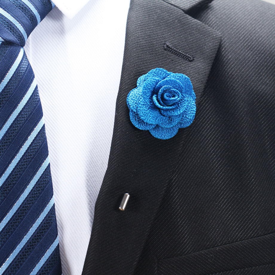 Flower Lapel Pin Casual Fashion Handmade Suit High Quality Mens Accessories